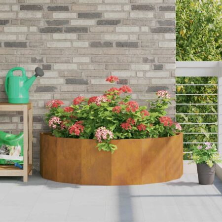 vidaXL Plantekasse Rusten 120 x 60 x 35 cm Cortenstål