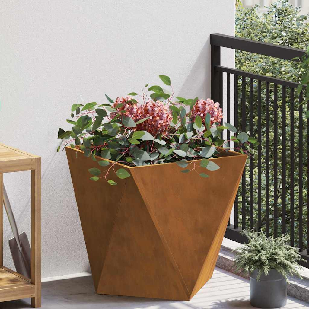 vidaXL Plantekasse Rusten 50 x 50 x 50 cm Cortenstål vidaXL Plantekasse Rusten 50 x 50 x 50 cm Cortenstål