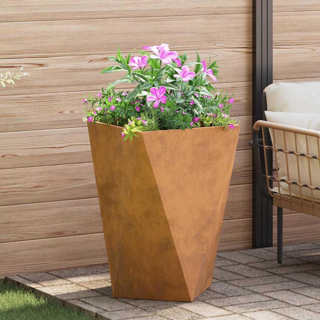vidaXL Plantekasse Rusten 50 x 50 x 75 cm Cortenstål vidaXL Plantekasse Rusten 50 x 50 x 75 cm Cortenstål