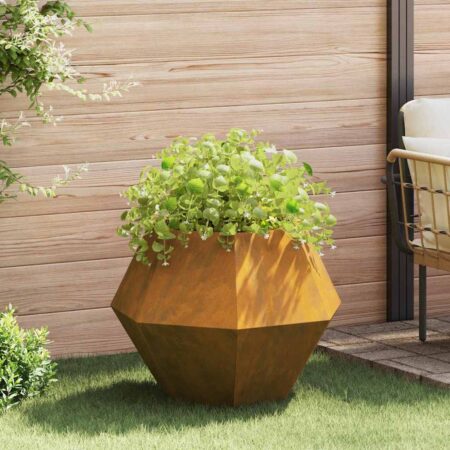 vidaXL Plantekasse Rusten 75 x 75 x 60 cm Cortenstål