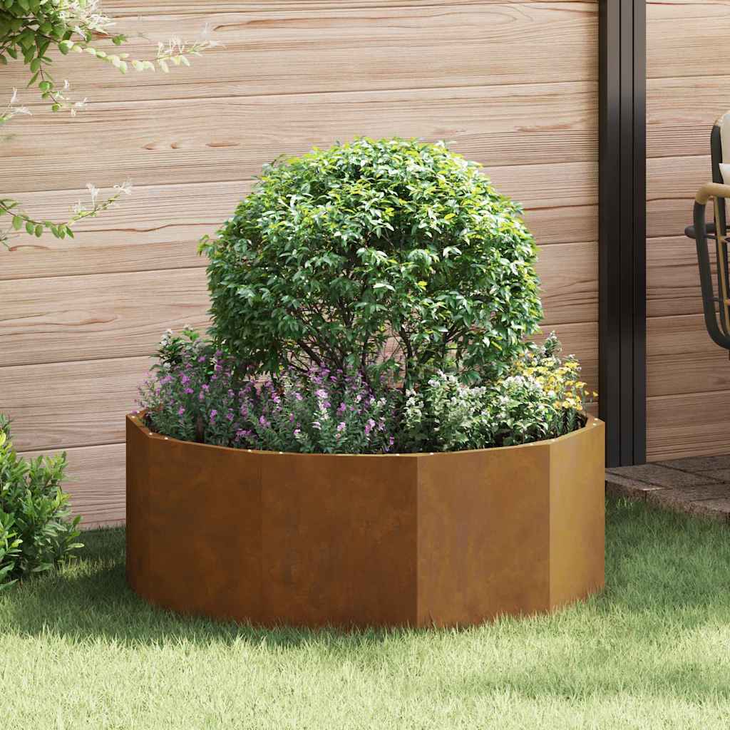vidaXL Plantekasse Rusten 90 x 90 x 35 cm Cortenstål vidaXL Plantekasse Rusten 90 x 90 x 35 cm Cortenstål