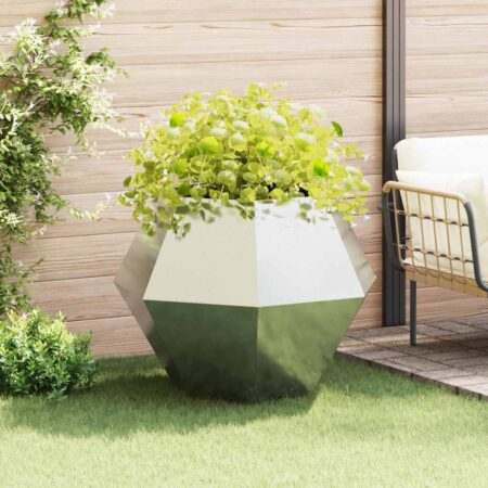 vidaXL Plantekasse Sølv 100 x 100 x 80 cm Galvaniseret stål