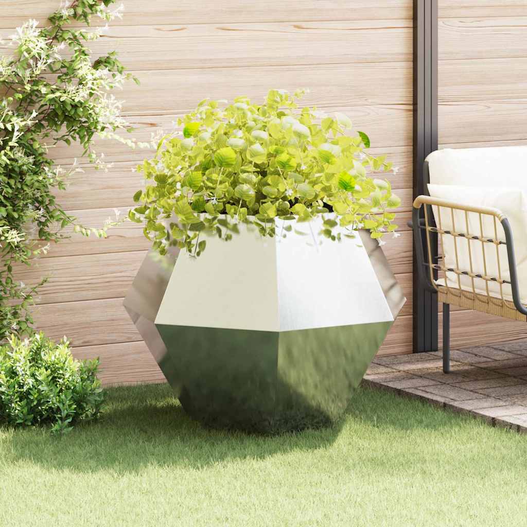 vidaXL Plantekasse Sølv 100 x 100 x 80 cm Rustfrit stål vidaXL Plantekasse Sølv 100 x 100 x 80 cm Rustfrit stål
