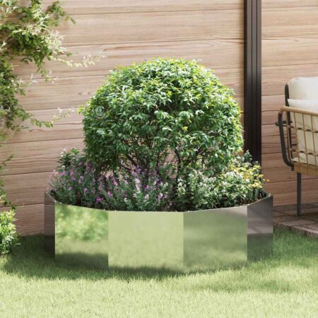 vidaXL Plantekasse Sølv 120 x 120 x 35 cm Galvaniseret stål