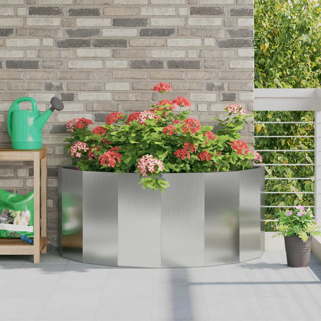vidaXL Plantekasse Sølv 120 x 60 x 50 cm Galvaniseret stål vidaXL Plantekasse Sølv 120 x 60 x 50 cm Galvaniseret stål