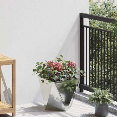 vidaXL Plantekasse Sølv 30 x 30 x 30 cm Galvaniseret stål