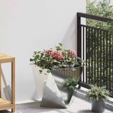 vidaXL Plantekasse Sølv 40 x 40 x 40 cm Galvaniseret stål