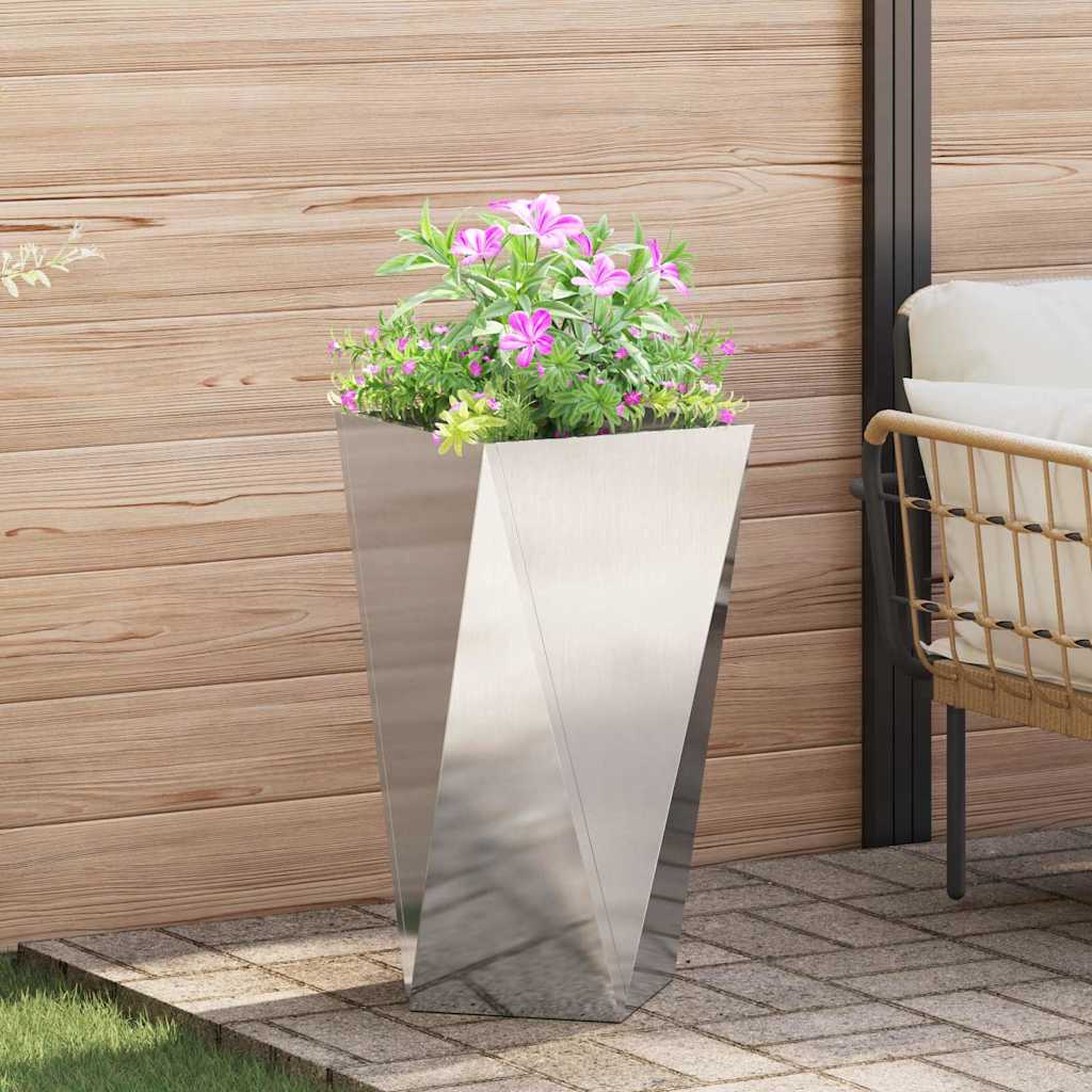 vidaXL Plantekasse Sølv 40 x 40 x 75 cm Rustfrit stål vidaXL Plantekasse Sølv 40 x 40 x 75 cm Rustfrit stål