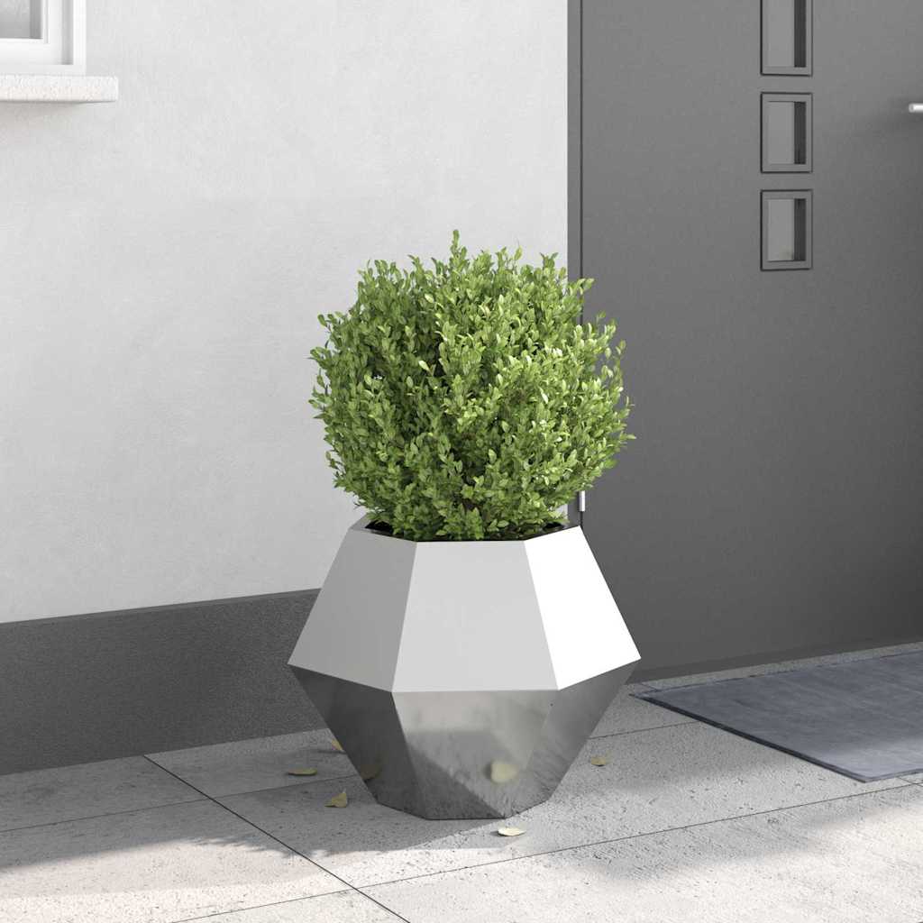 vidaXL Plantekasse Sølv 50 x 50 x 40 cm Galvaniseret stål vidaXL Plantekasse Sølv 50 x 50 x 40 cm Galvaniseret stål