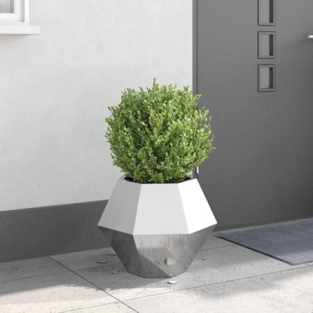 vidaXL Plantekasse Sølv 50 x 50 x 40 cm Rustfrit stål