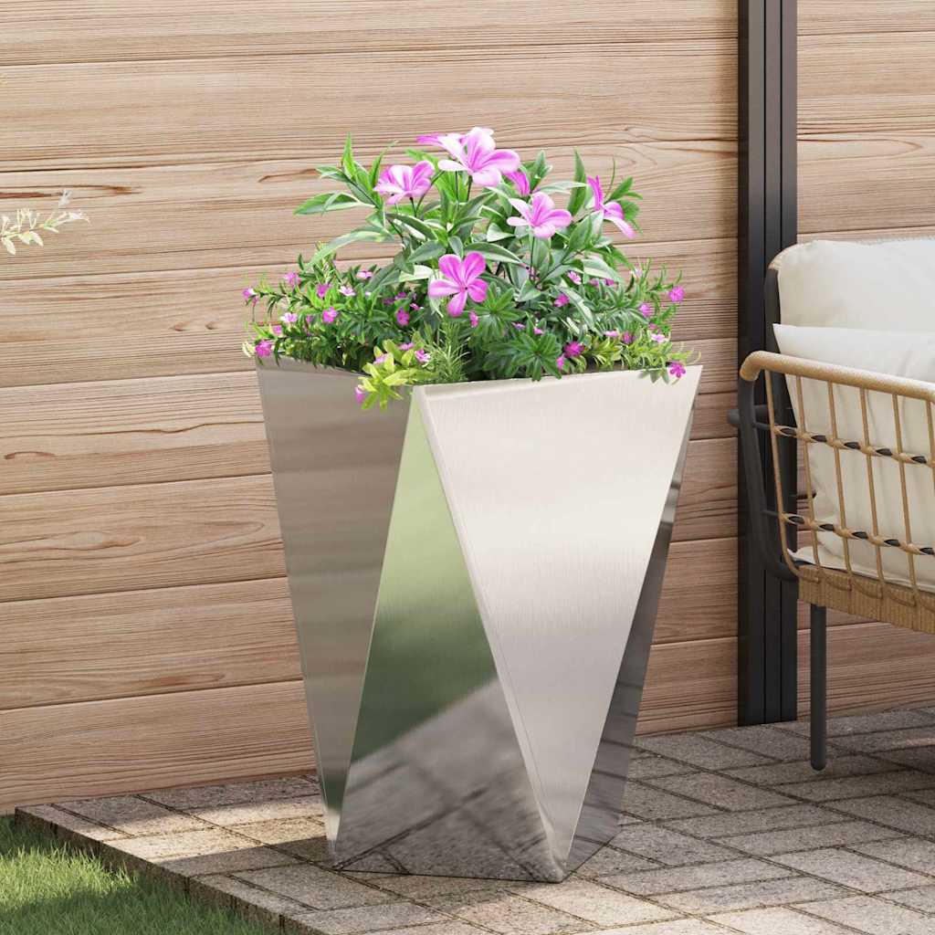 vidaXL Plantekasse Sølv 50 x 50 x 75 cm Rustfrit stål vidaXL Plantekasse Sølv 50 x 50 x 75 cm Rustfrit stål