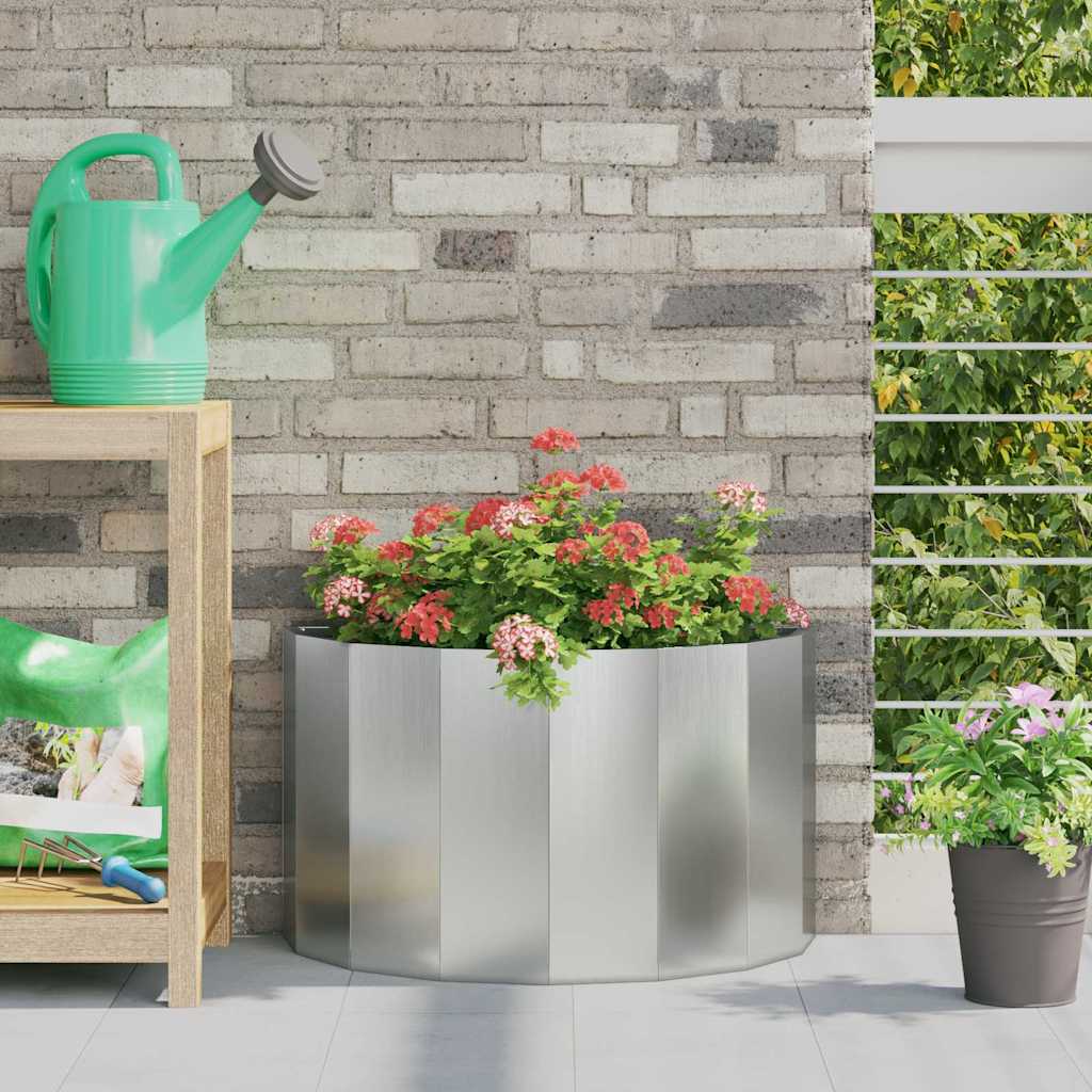 vidaXL Plantekasse Sølv 60 x 30 x 35 cm Galvaniseret stål vidaXL Plantekasse Sølv 60 x 30 x 35 cm Galvaniseret stål