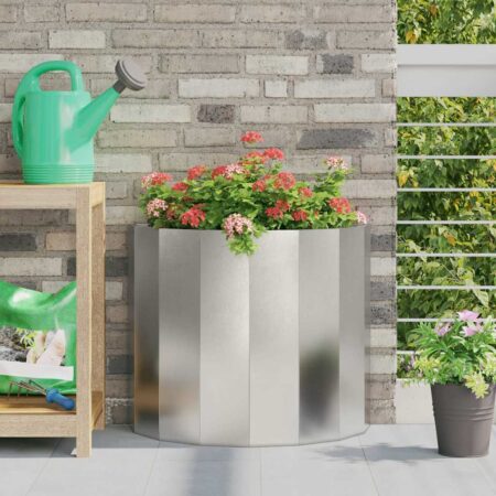 vidaXL Plantekasse Sølv 60 x 30 x 50 cm Rustfrit stål