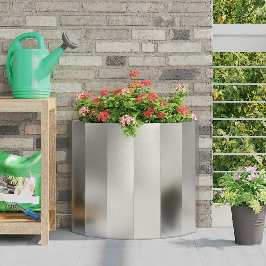 vidaXL Plantekasse Sølv 60 x 30 x 50 cm Rustfrit stål vidaXL Plantekasse Sølv 60 x 30 x 50 cm Rustfrit stål
