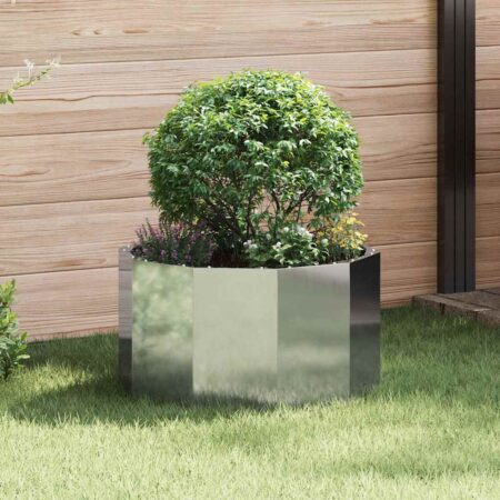 vidaXL Plantekasse Sølv 60 x 60 x 35 cm Galvaniseret stål