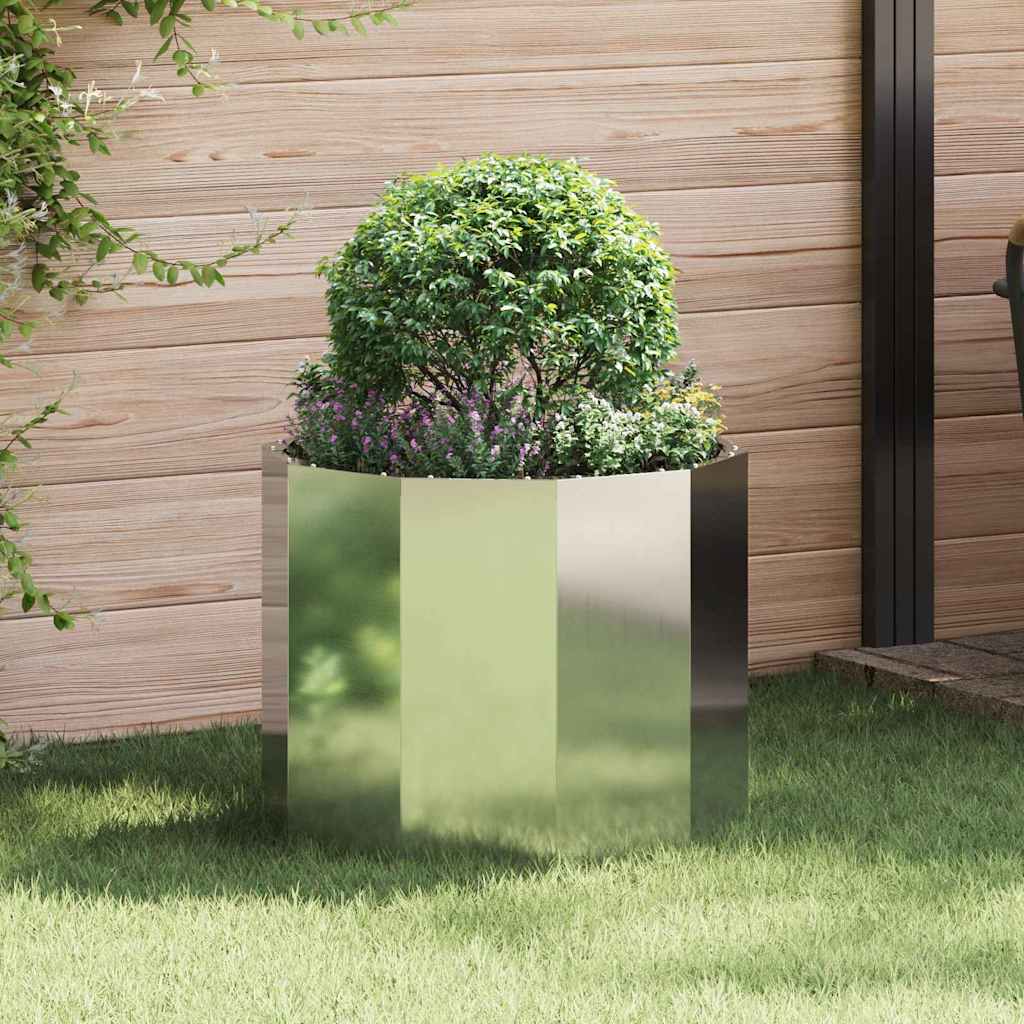 vidaXL Plantekasse Sølv 60 x 60 x 50 cm Galvaniseret stål vidaXL Plantekasse Sølv 60 x 60 x 50 cm Galvaniseret stål