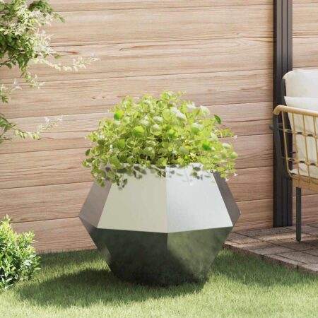 vidaXL Plantekasse Sølv 75 x 75 x 60 cm Galvaniseret stål