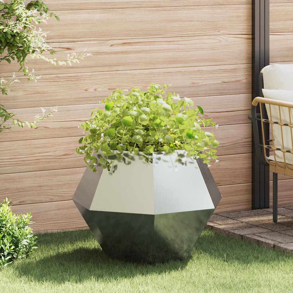 vidaXL Plantekasse Sølv 75 x 75 x 60 cm Galvaniseret stål vidaXL Plantekasse Sølv 75 x 75 x 60 cm Galvaniseret stål