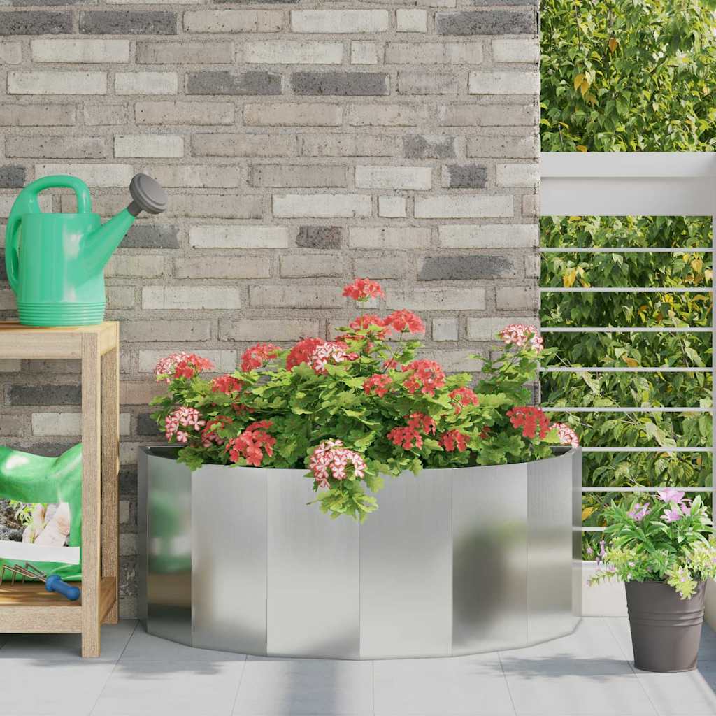 vidaXL Plantekasse Sølv 90 x 45 x 35 cm Galvaniseret stål vidaXL Plantekasse Sølv 90 x 45 x 35 cm Galvaniseret stål