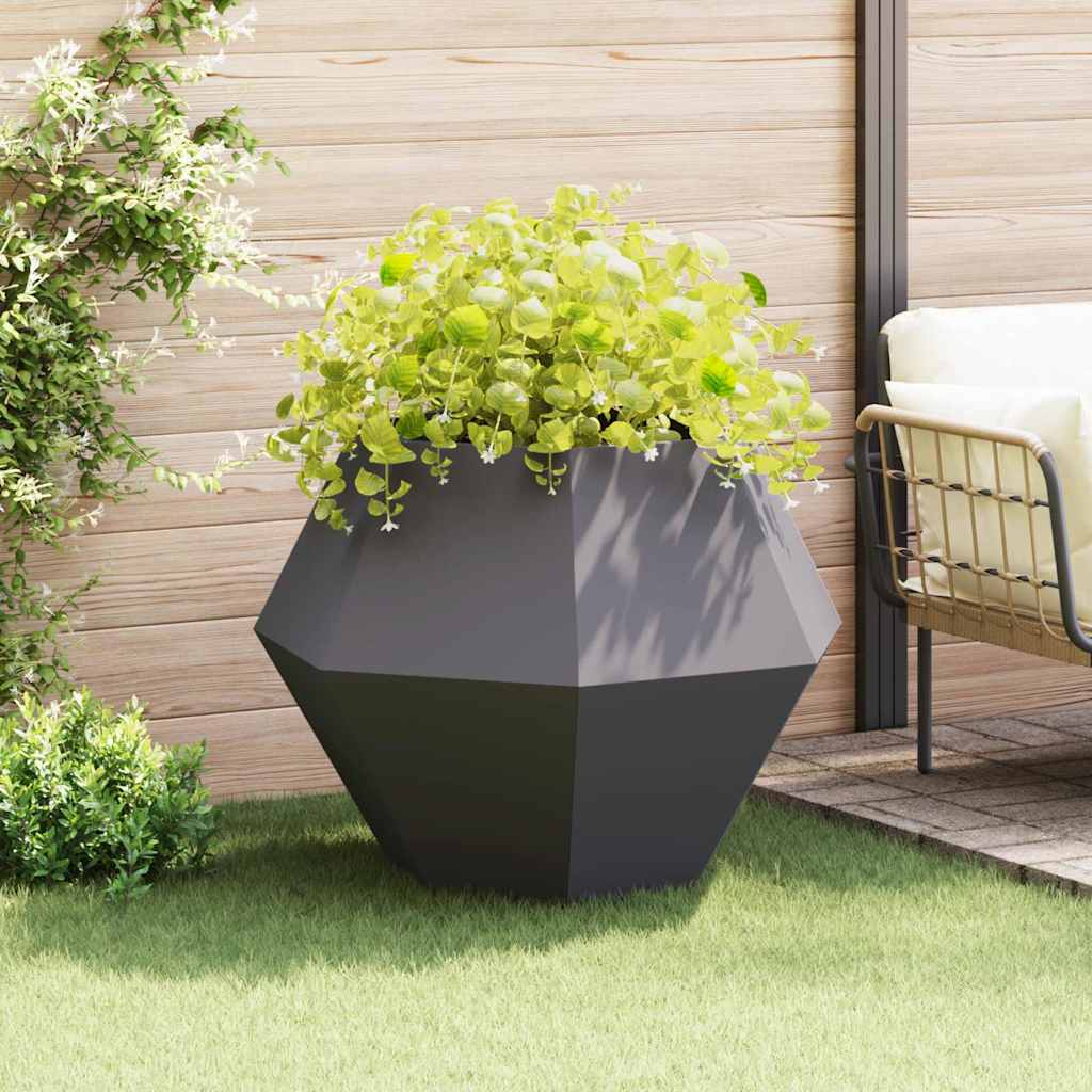 vidaXL Plantekasse Sort 100 x 100 x 80 cm Stål vidaXL Plantekasse Sort 100 x 100 x 80 cm Stål