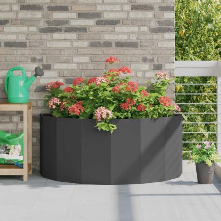 vidaXL Plantekasse Sort 120 x 60 x 50 cm Stål