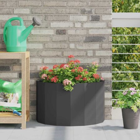vidaXL Plantekasse Sort 60 x 30 x 35 cm Stål