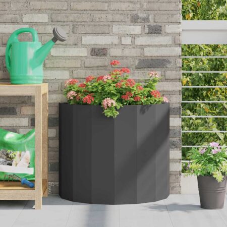vidaXL Plantekasse Sort 60 x 30 x 50 cm Stål