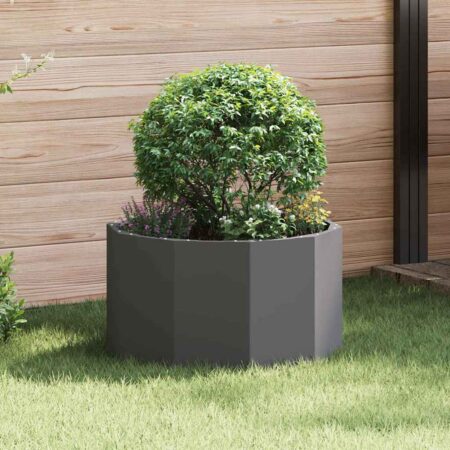 vidaXL Plantekasse Sort 60 x 60 x 35 cm Stål