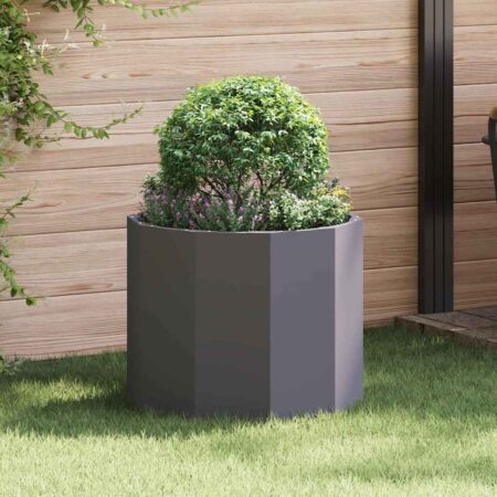 vidaXL Plantekasse Sort 60 x 60 x 50 cm Stål