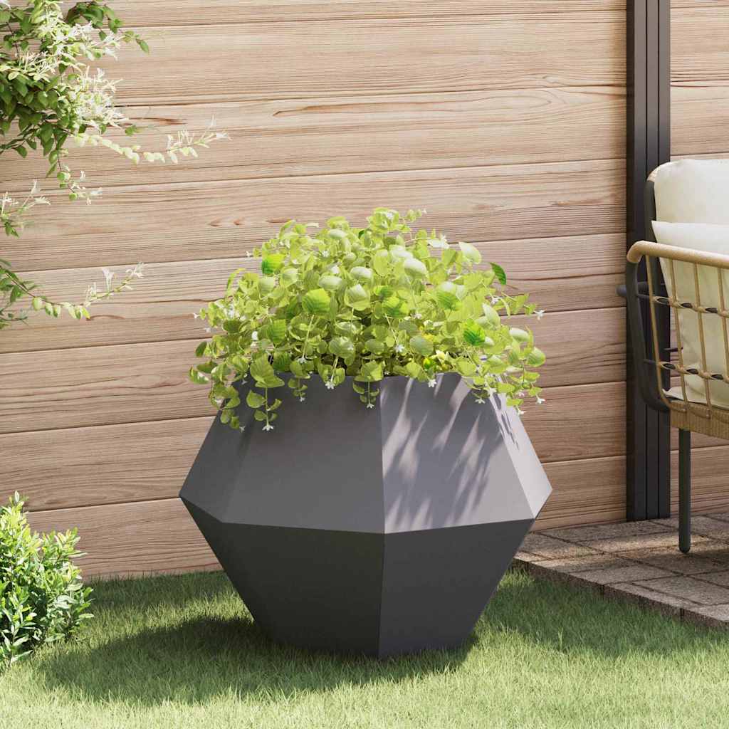 vidaXL Plantekasse Sort 75 x 75 x 60 cm Stål vidaXL Plantekasse Sort 75 x 75 x 60 cm Stål