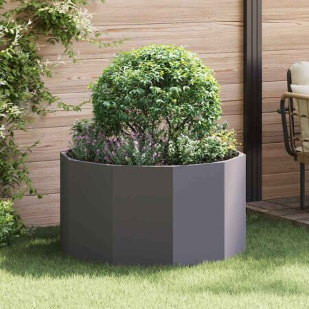 vidaXL Plantekasse Sort 90 x 90 x 50 cm Stål