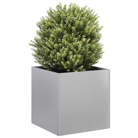 vidaXL Planter 40x40x40 cm Galvaniseret stål