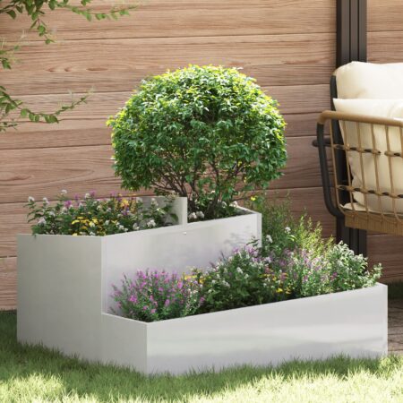 vidaXL Planter 80x80x50 cm Rustfrit Stål
