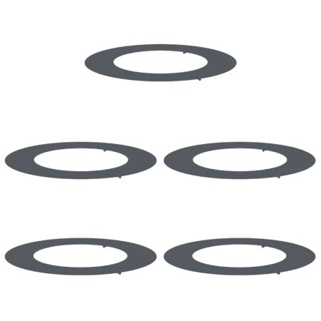 vidaXL Plastik Plantekasse Antracit Plastik Stor Robust Rund Moderne
