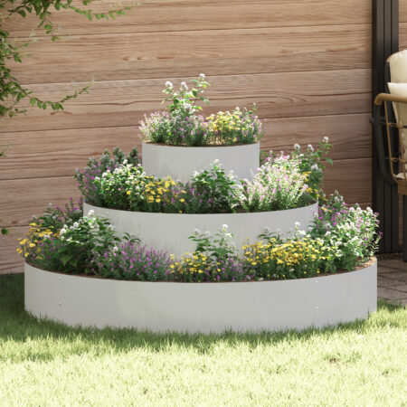 vidaXL Rustfrit Stål Planter Rustfrit Stål Ø 120 cm Holdbar Stilfuld