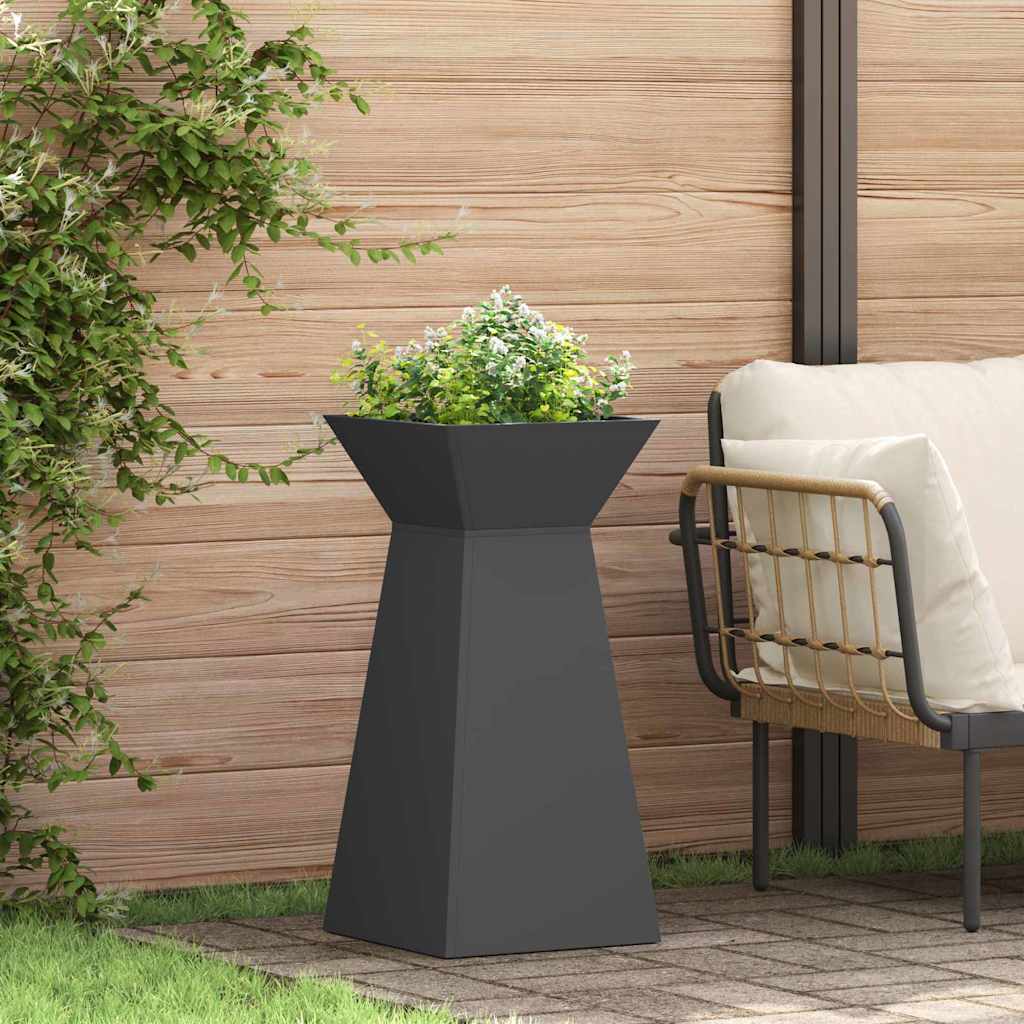 vidaXL Søjle Plantekasse 2 pcs Sort 35 x 35 x 73 cm vidaXL Søjle Plantekasse 2 pcs Sort 35 x 35 x 73 cm