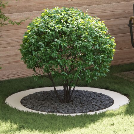 vidaXL Stor Hvid Metal Planter Hvid Metal Stor Letvægts Moderne