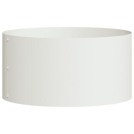 vidaXL Stor Hvid Metal Potte Hvid Metal Stor Plantekasser