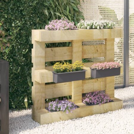 vidaXL blomsterkasser til Euro-paller 12 stk. 36x13,5x9,5 cm PP grå