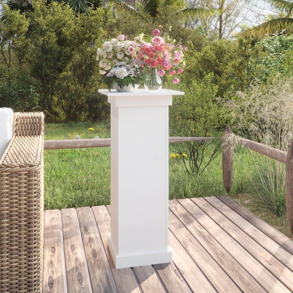 vidaXL blomsterstander 40x40x90 cm massivt fyrretræ hvid vidaXL blomsterstander 40x40x90 cm massivt fyrretræ hvid