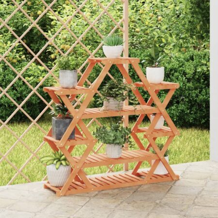 vidaXL blomsterstativ 110x25x105 cm massivt fyrretræ