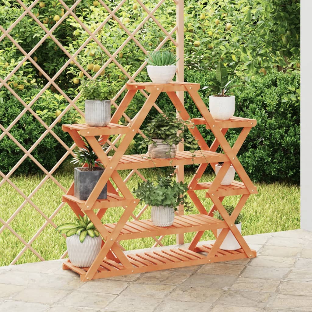 vidaXL blomsterstativ 110x25x105 cm massivt fyrretræ vidaXL blomsterstativ 110x25x105 cm massivt fyrretræ