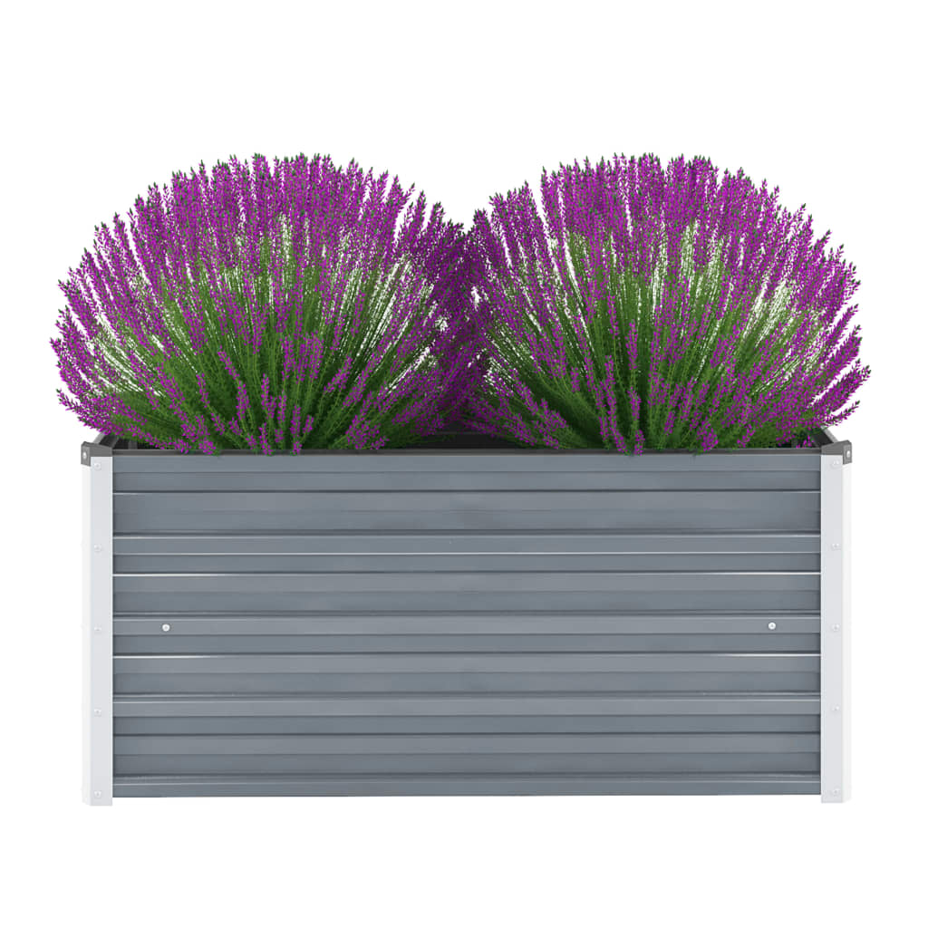 vidaXL forhøjet plantekasse 100x40x45 cm galvaniseret stål grå vidaXL forhøjet plantekasse 100x40x45 cm galvaniseret stål grå