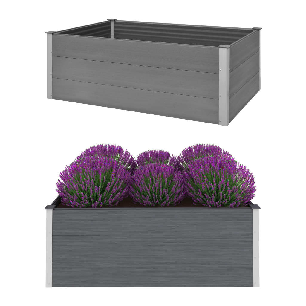 vidaXL forhøjet plantekasse 150x100x54 cm grå WPC vidaXL forhøjet plantekasse 150x100x54 cm grå WPC