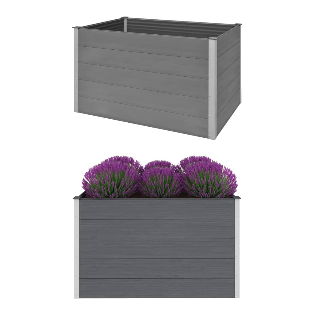 vidaXL forhøjet plantekasse 150x100x91 cm grå WPC vidaXL forhøjet plantekasse 150x100x91 cm grå WPC