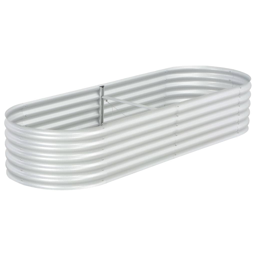 vidaXL forhøjet plantekasse 240x80x44 cm galvaniseret stål sølvfarvet vidaXL forhøjet plantekasse 240x80x44 cm galvaniseret stål sølvfarvet