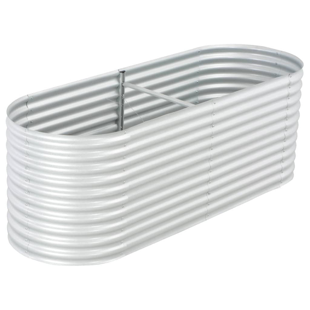 vidaXL forhøjet plantekasse 240x80x81 cm galvaniseret stål sølvfarvet vidaXL forhøjet plantekasse 240x80x81 cm galvaniseret stål sølvfarvet