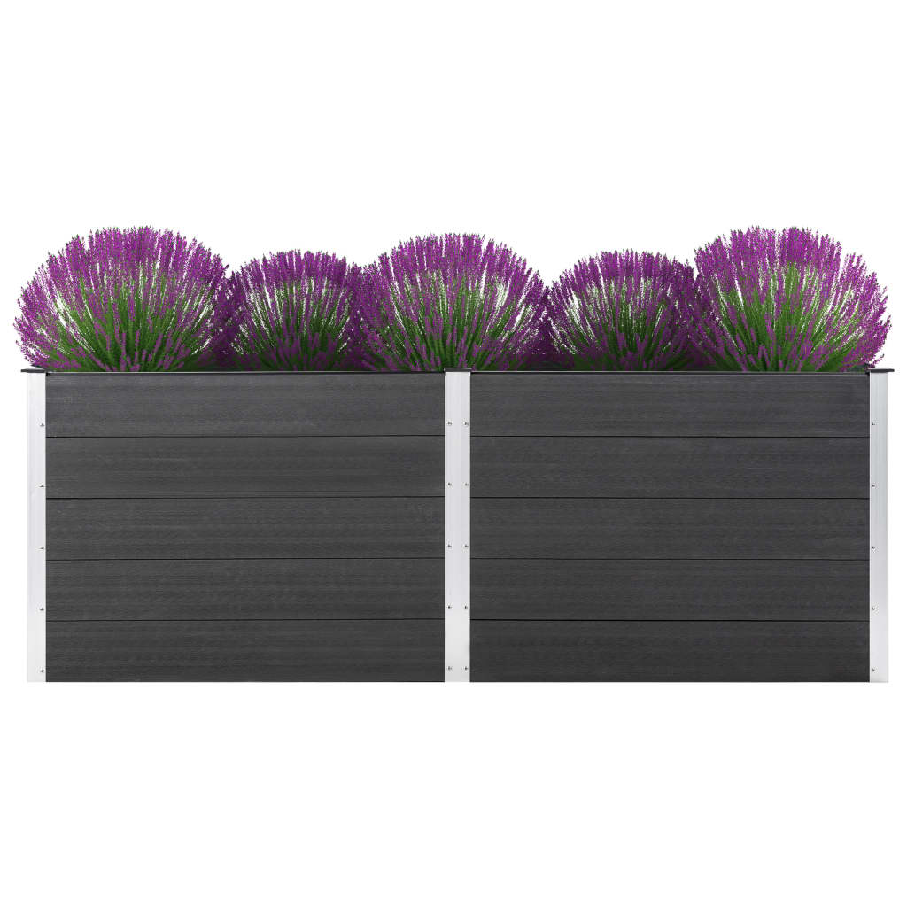 vidaXL forhøjet plantekasse 250x100x91 cm WPC grå vidaXL forhøjet plantekasse 250x100x91 cm WPC grå