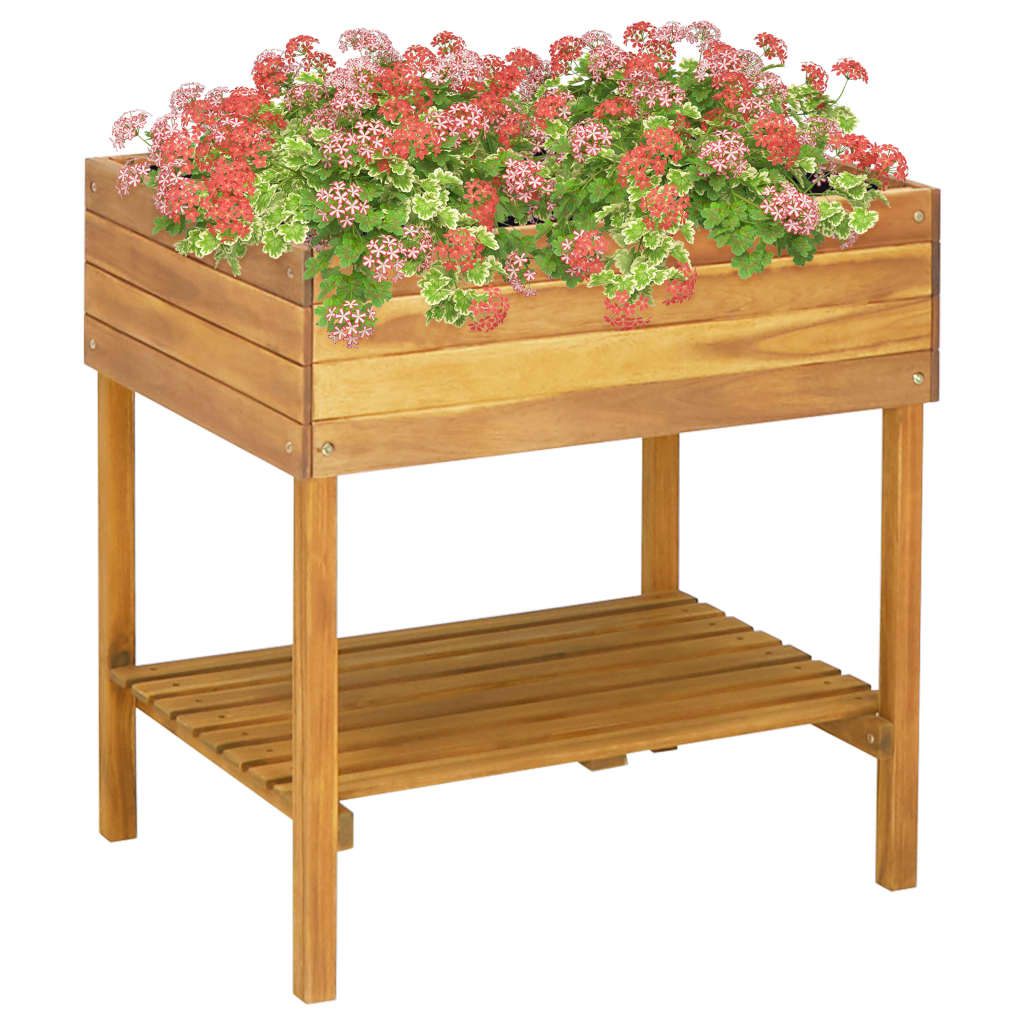 vidaXL forhøjet plantekasse 78,5 x 58,5 x 78,5 cm massivt akacietræ vidaXL forhøjet plantekasse 78,5 x 58,5 x 78,5 cm massivt akacietræ