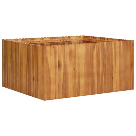 vidaXL hævet plantekasse 100x100x50 cm massivt akacietræ